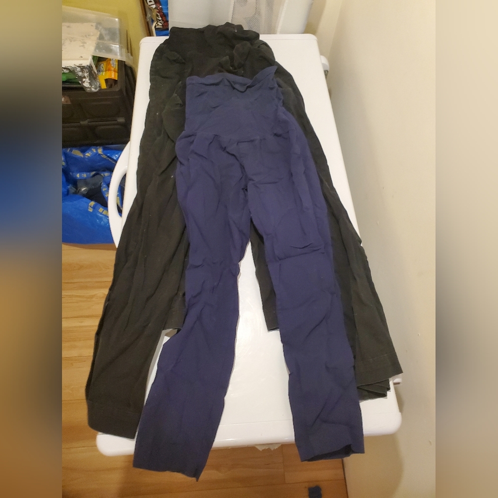 Motherhood Maternity XL/1X Workpants Bundle Black and Navy
